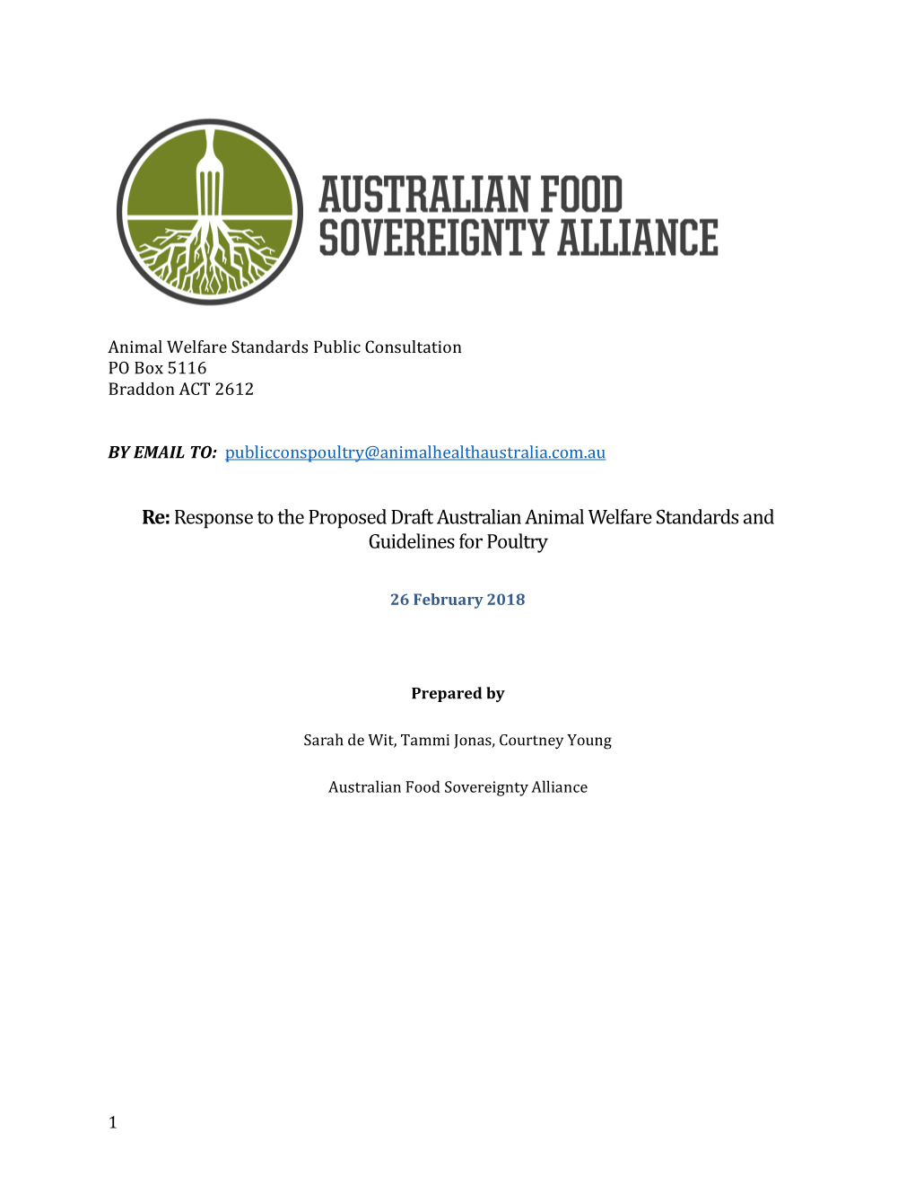 Australian Food Sovereignty Alliance