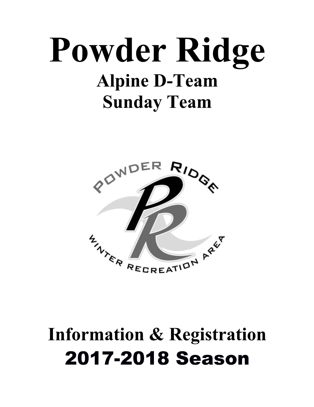 Alpine D-Team Sunday Team Information & Registration