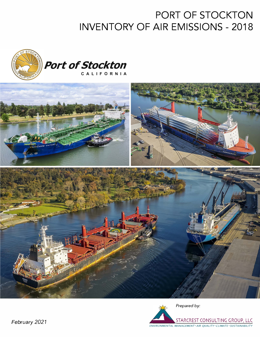 Port of Stockton Inventory of Air Emissions - 2018