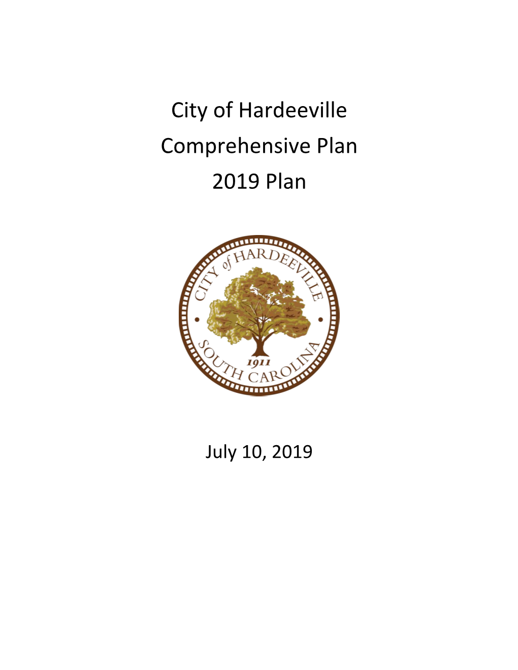 City of Hardeeville Comprehensive Plan 2019 Plan