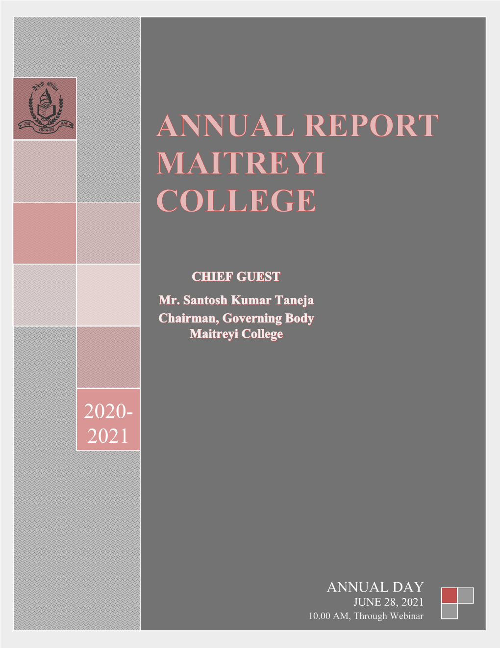 Annual Report Maitreyi College]
