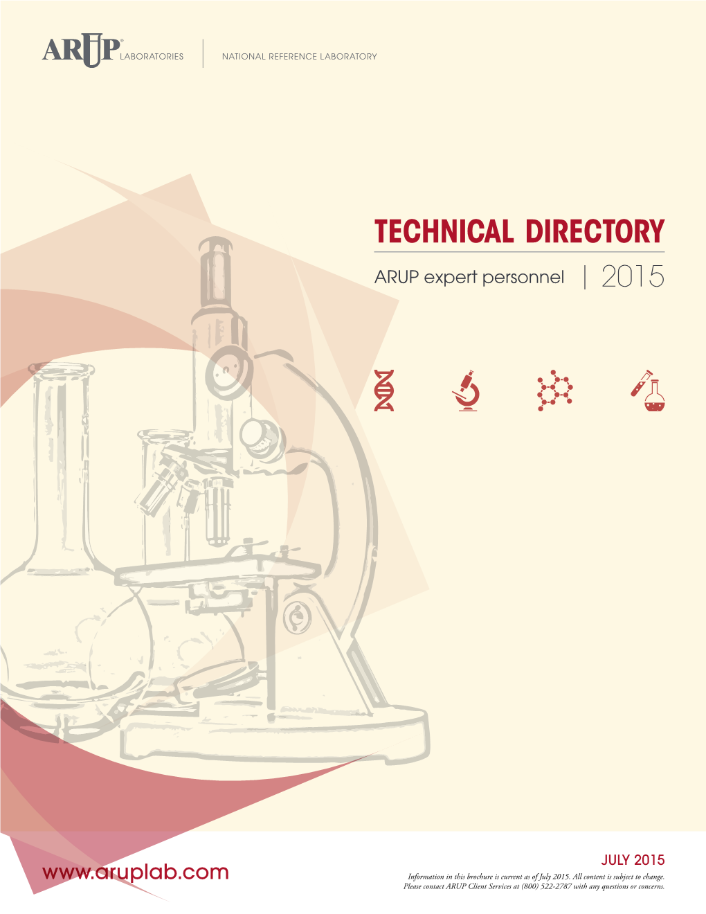 TECHNICAL DIRECTORY ARUP Expert Personnel | 2015