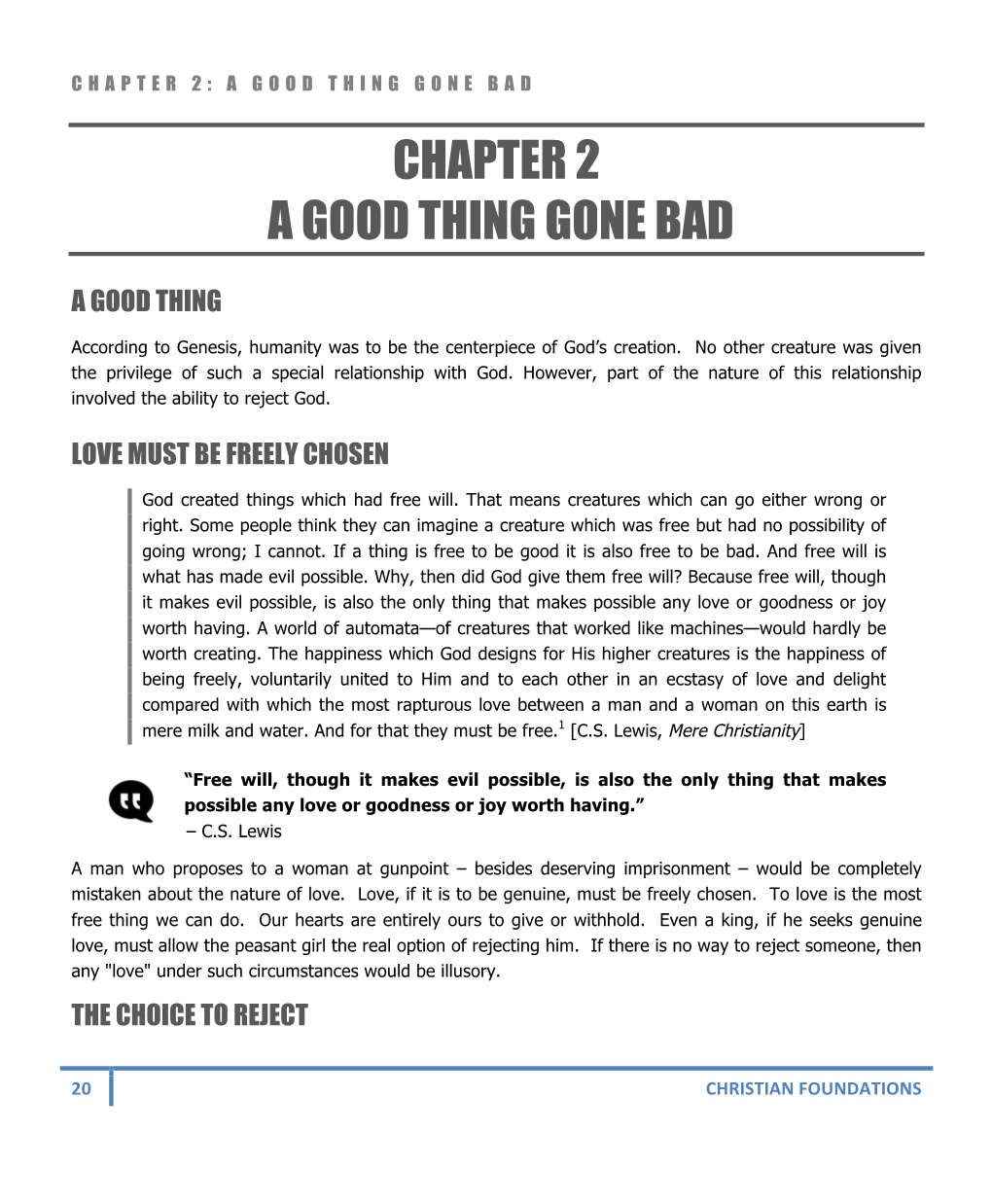 Chapter 2 a Good Thing Gone Bad