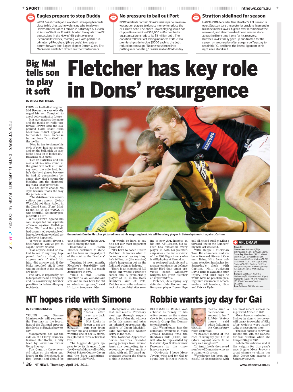 Fletcher Has Key Role in Dons' Resurgence