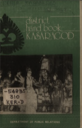 District Hand Books of Kerala Kasaragod