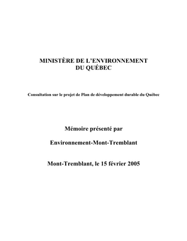 Environnement-Mont-Tremblant