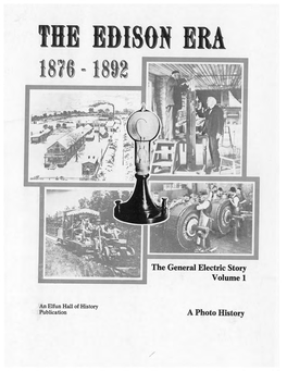 The Edison Era (1876 – 1892)