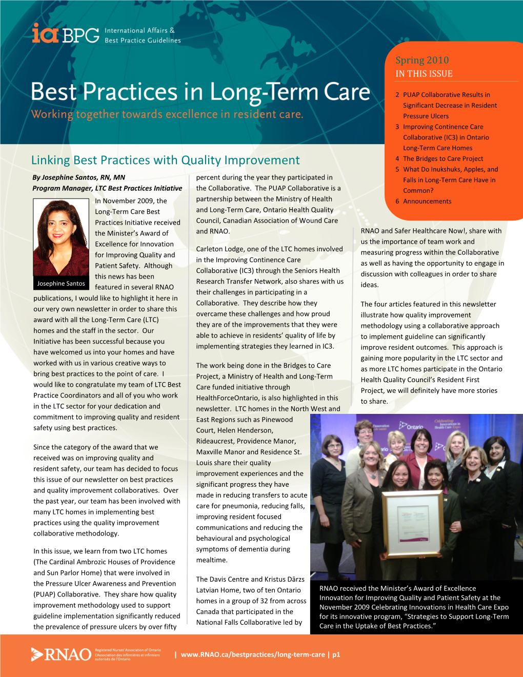 Linking Best Practices with Quality Improvement