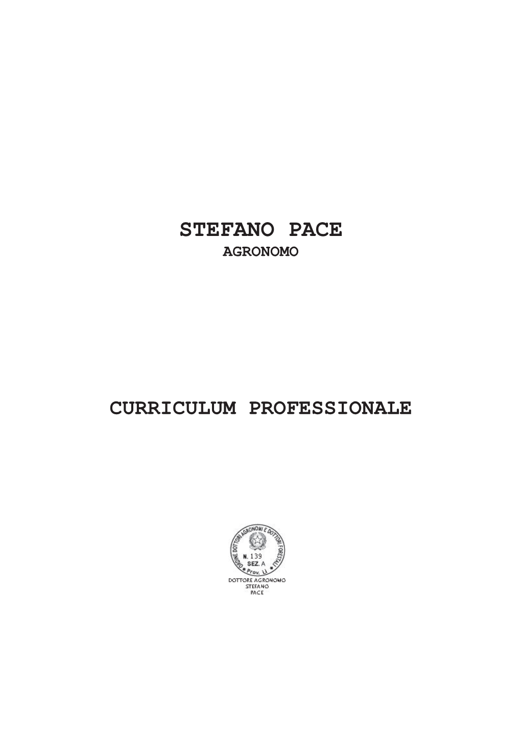 Stefano Pace Agronomo