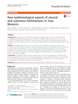 New Epidemiological Aspects of Visceral and Cutaneous