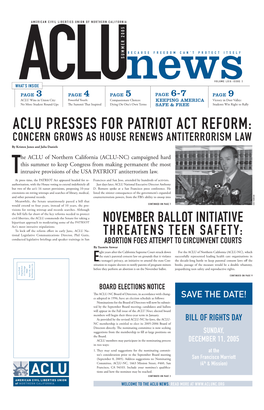 Summer 2005 ACLU News