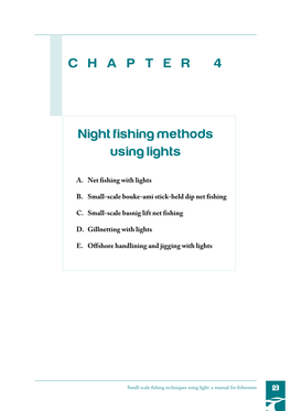 Night Fishing Methods Using Lights