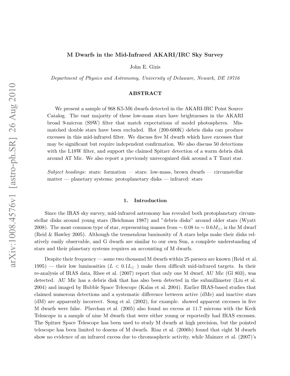 M Dwarfs in the Mid-Infrared AKARI/IRC Sky Survey