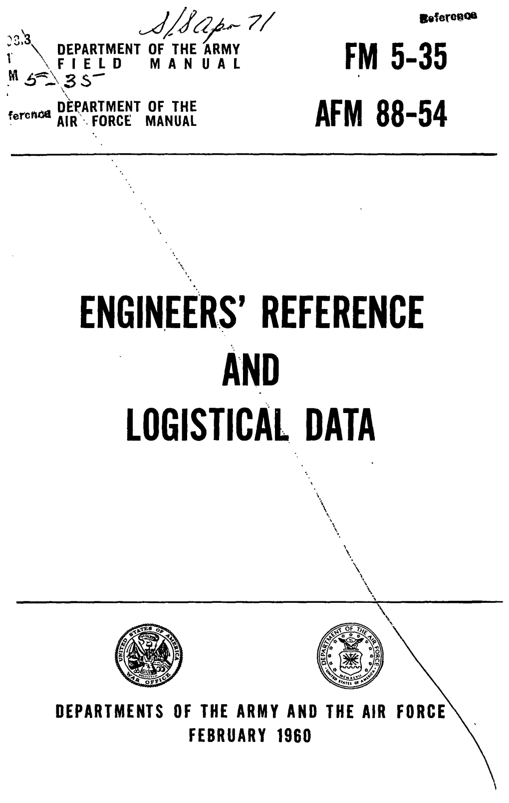 Engineers, Reference and Logistical Data