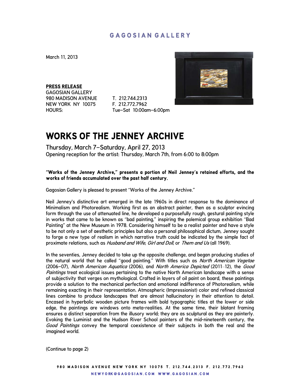 Works of the Jenney Archive