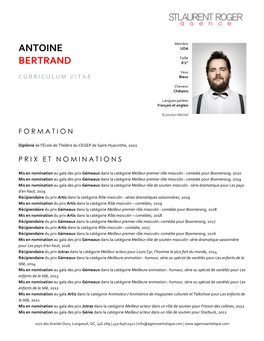 Antoine Bertrand | Agence St-Laurent Roger 2