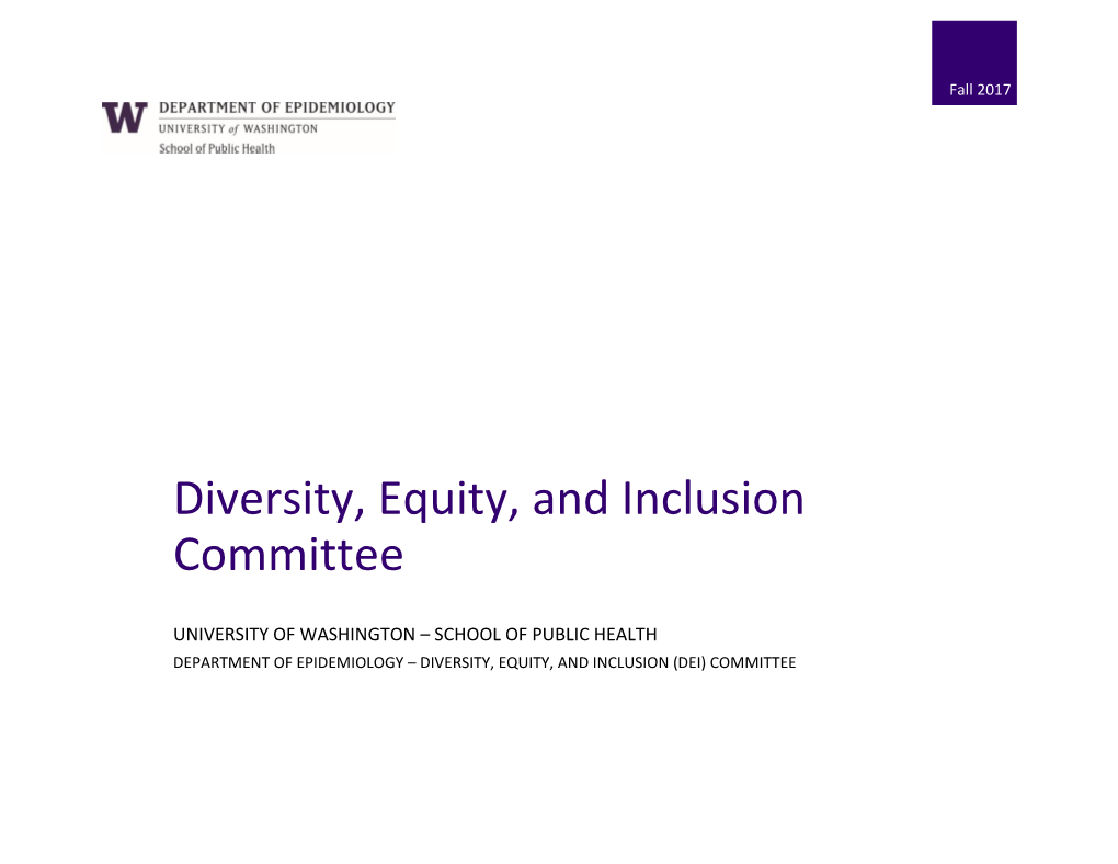 Diversity, Equity, and Inclusion Committee