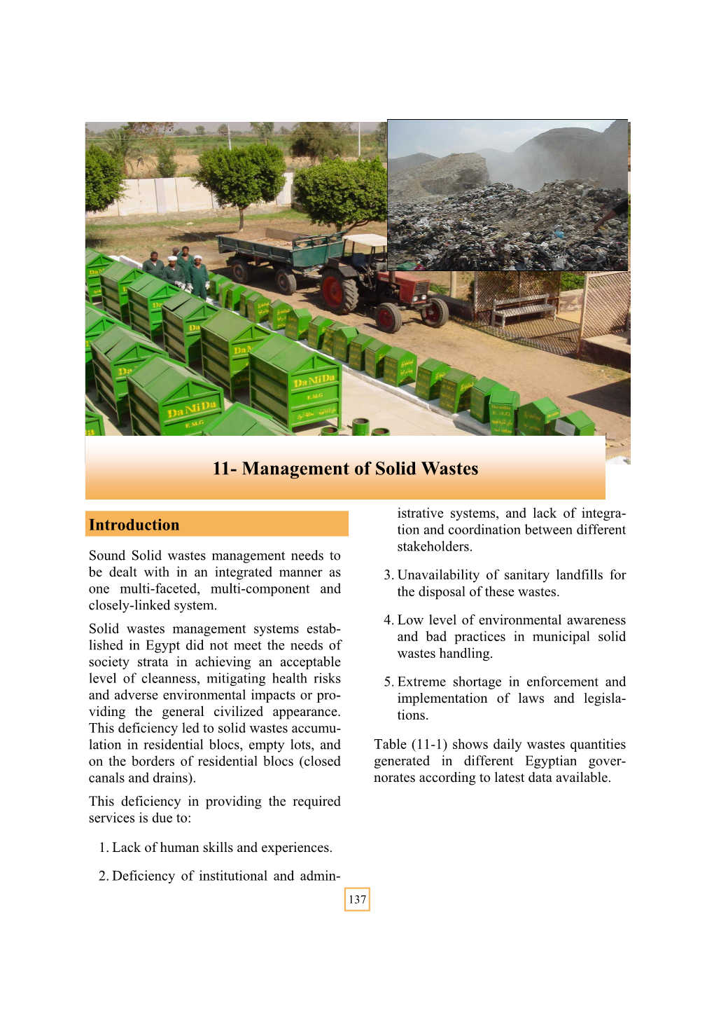 11- Management of Solid Wastes