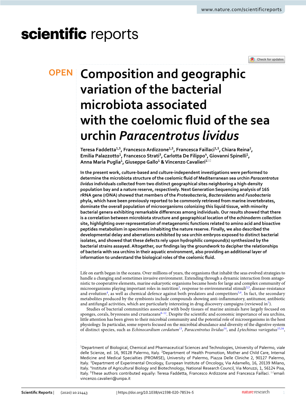 Composition and Geographic Variation of the Bacterial Microbiota