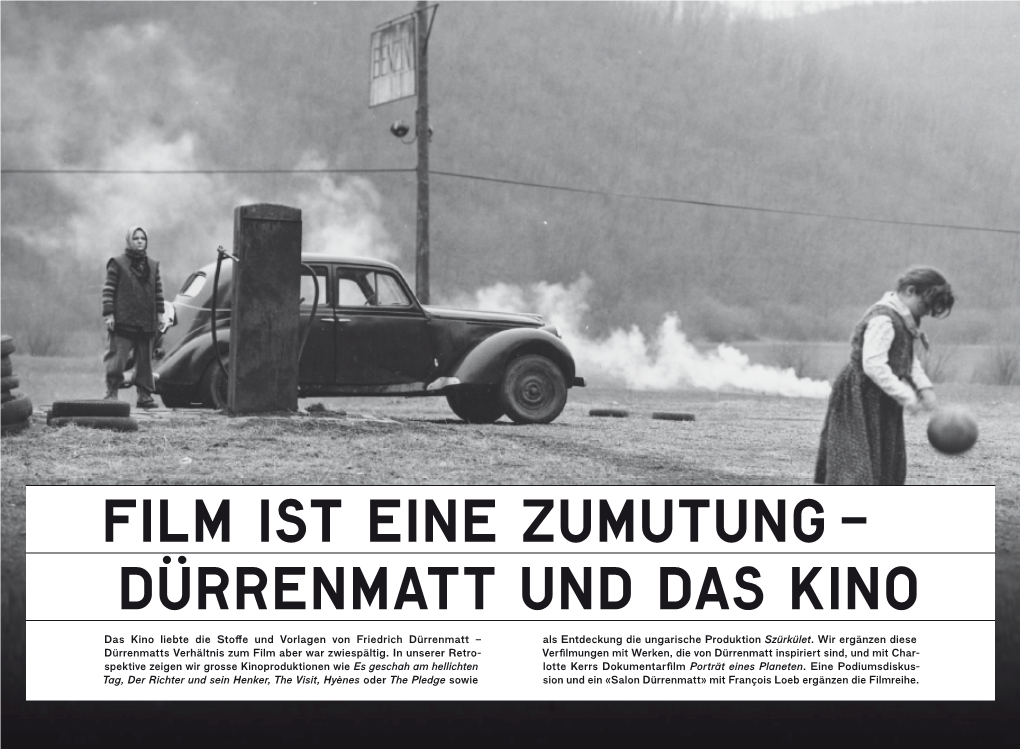 Dürrenmatt Und Das Kino