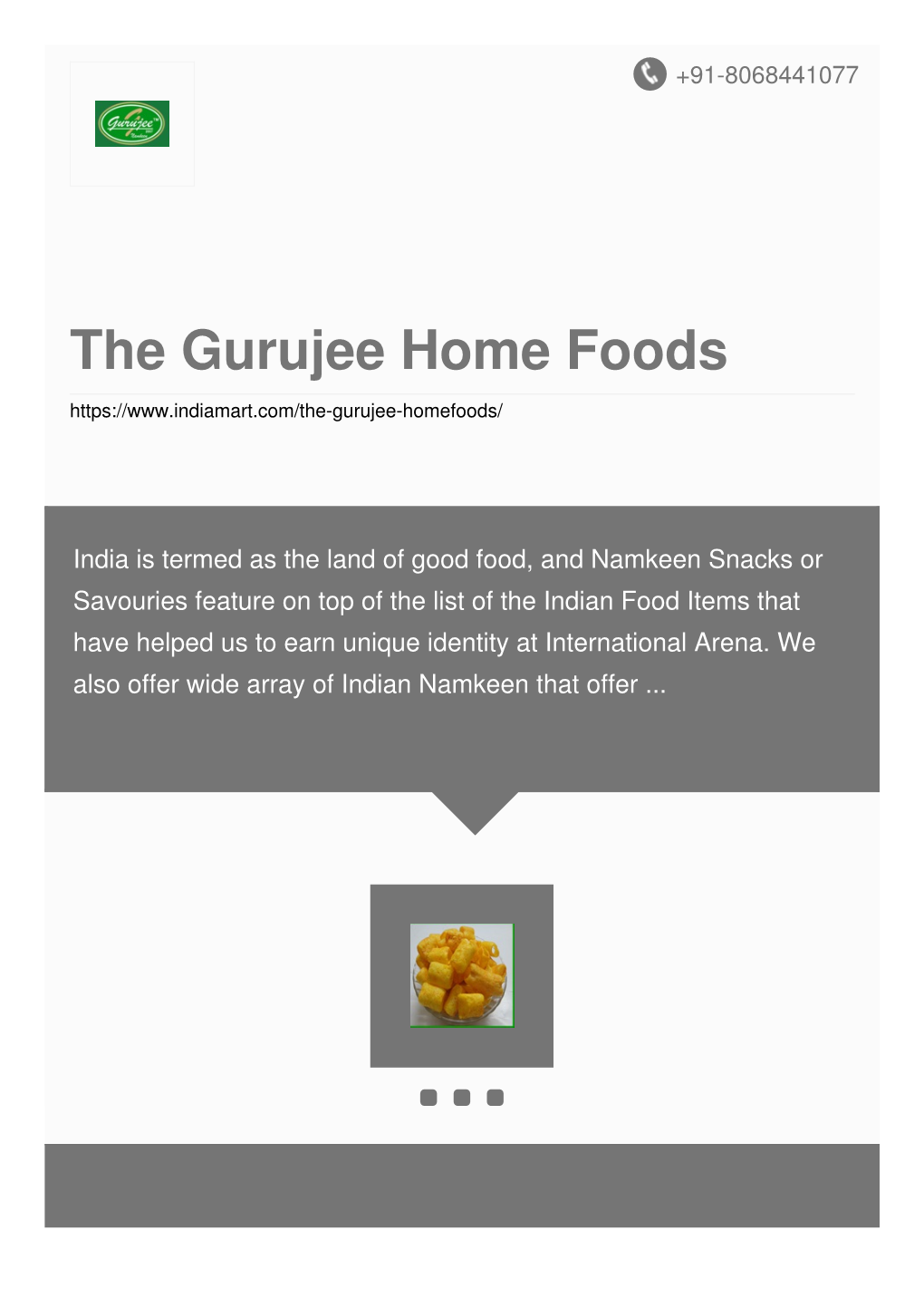 The Gurujee Home Foods
