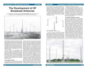 The Development of HF Broadcast Antennas