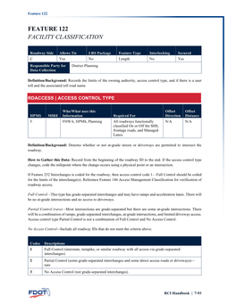 Feature 122 Facility Classification