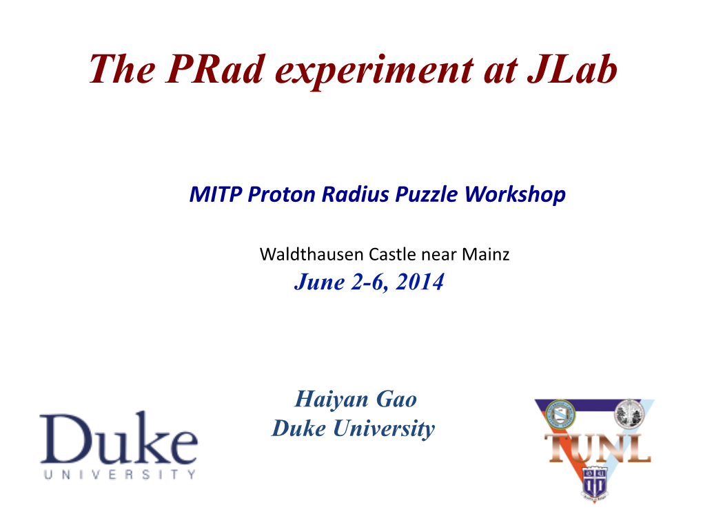 The Prad Experiment at Jlab