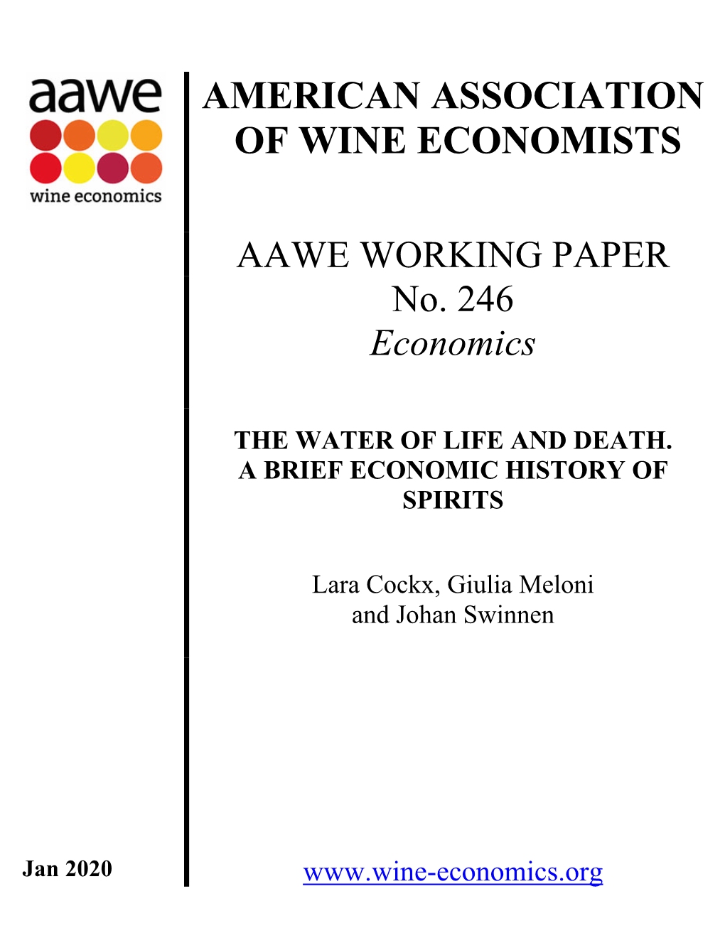 AAWE Working Paper No. 246 – Economics