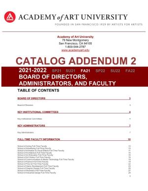 Board of Directors, Administrators, and Faculty (PDF