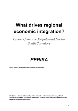 What Drives Regional Economic Integration?