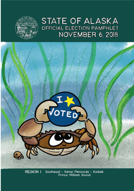 PAGE 1 2018 REGION I Table of Contents General Election Day Is Tuesday, November 6, 2018