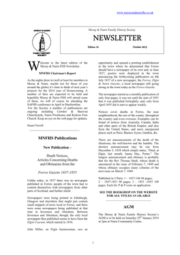 October 2013 Newsletter