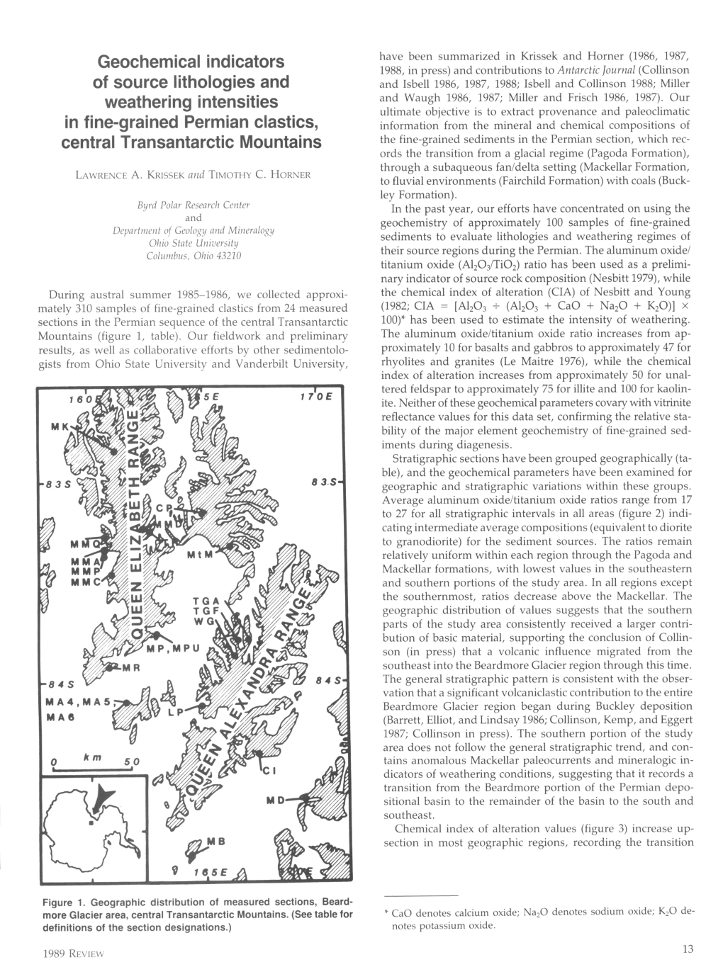 Geochemical Indicators of Source Lithologies and Weathering