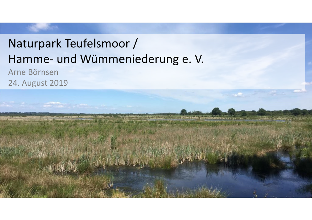 Naturpark Teufelsmoor / Hamme- Und Wümmeniederung E. V. Arne Börnsen 24