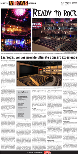 Las Vegas Venues Provide Ultimate Concert Experience