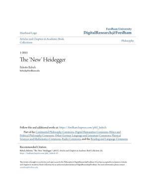 The 'New' Heidegger
