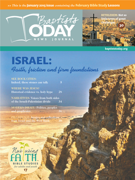 ISRAEL: Faith, Friction and ﬁrm Foundations