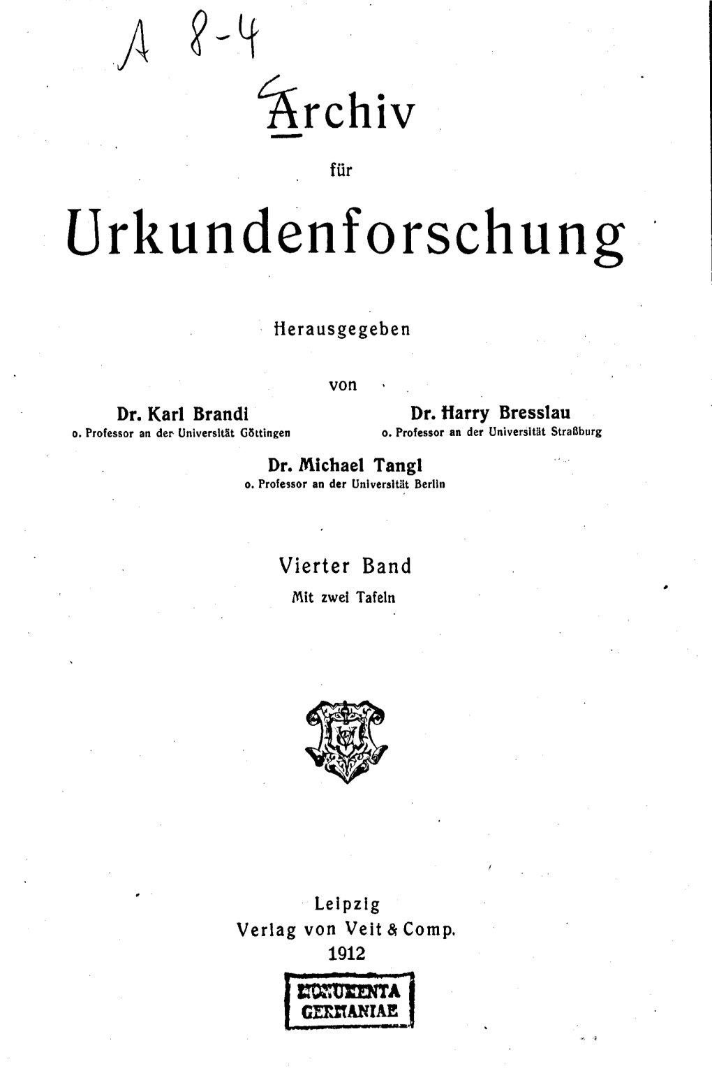 Urkundenforschung