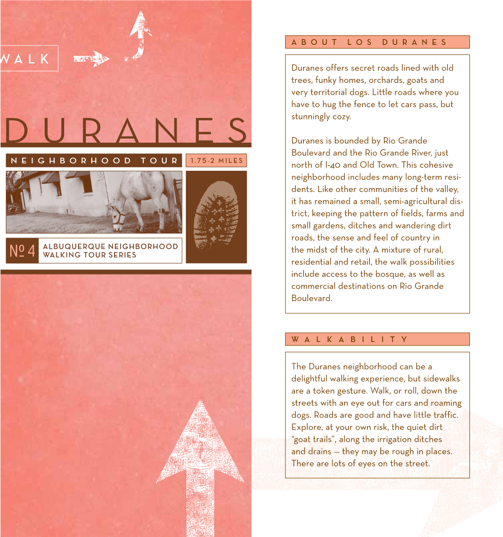 Albuquerque Neighborhood Walking Tour- Duranes