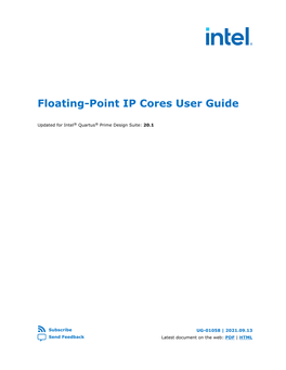 Floating-Point IP Cores User Guide
