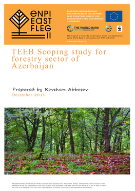 TEEB Scoping Study for Forestry Sector of Azerbaijan