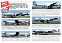And Second-Line Service, the Lockheed Constellation Went on to Have Extensive Third- and Fourth-Line Careers