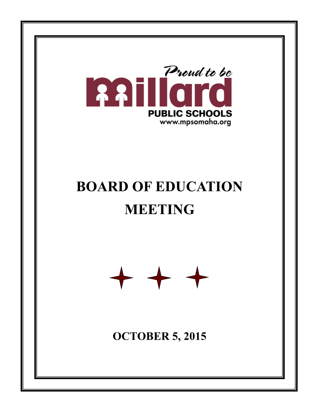 Board of Education Meeting