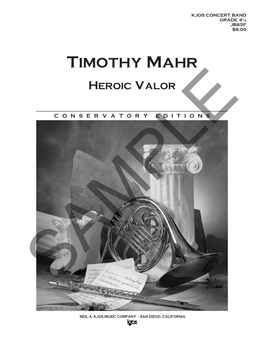 Timothy Mahr Heroic Valor