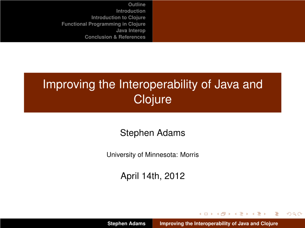 Improving the Interoperability of Java and Clojure