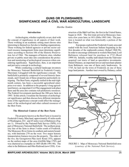 Guns Or Plowshares: Significance and a Civil War Agricultural Landscape