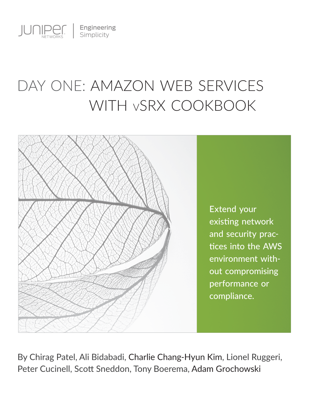 DAY ONE: AMAZON WEB SERVICES with VSRX COOKBOOK Patel, Bidabadi, Et.Al