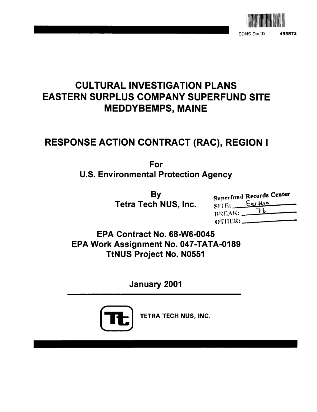 Research Design for Archaeological Data Recovery at Site 96.02