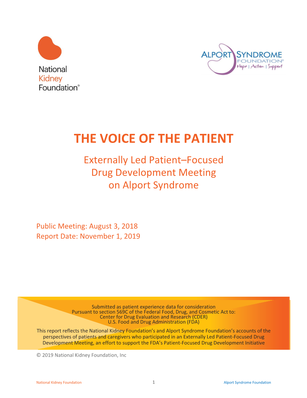 Voice of the Patient (Vop) Report